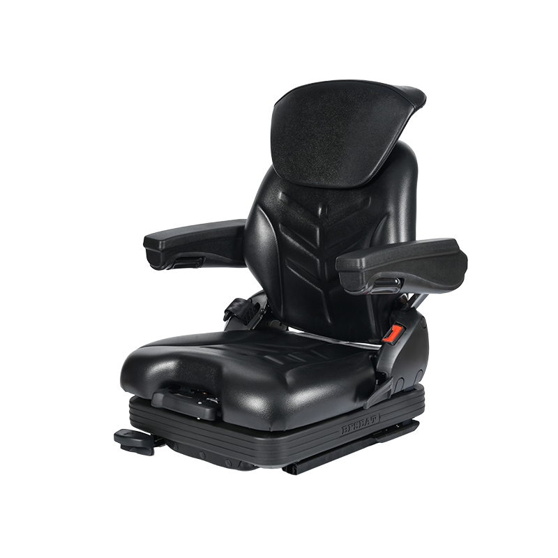 BF16MCD EN13490 IT1+IT2 & ISO7096 Dual-Certified Low-Profile Mechanical Suspension Seat Integrerat säkerhetsbälte och OPS-omkopplare