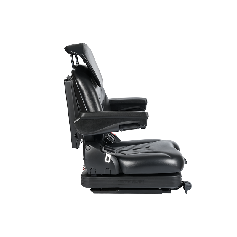 BF16MCD EN13490 IT1+IT2 & ISO7096 Dual-Certified Low-Profile Mechanical Suspension Seat Integrerat säkerhetsbälte och OPS-omkopplare