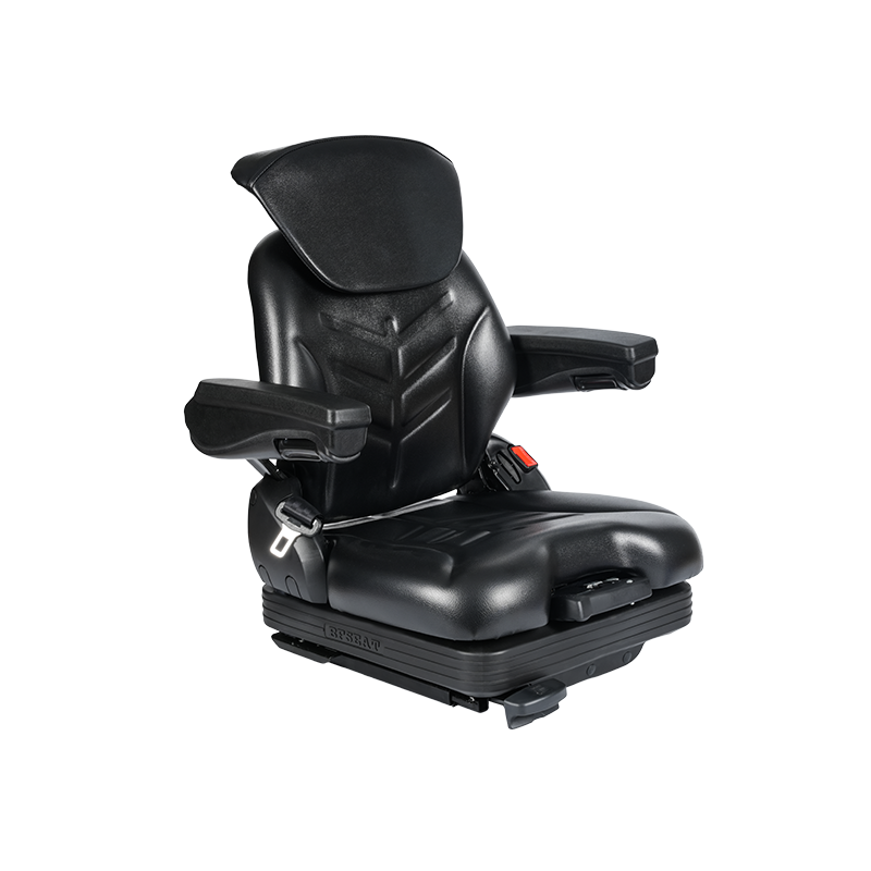 BF16MCD EN13490 IT1+IT2 & ISO7096 Dual-Certified Low-Profile Mechanical Suspension Seat Integrerat säkerhetsbälte och OPS-omkopplare