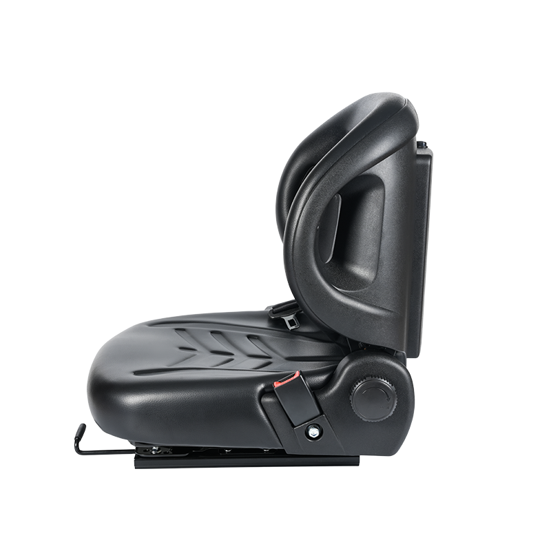 BF2-2 Universal Fit Flatbäddsits för flygplatstraktorer med 60° lutning, infällbart säkerhetsbälte & Doc Box