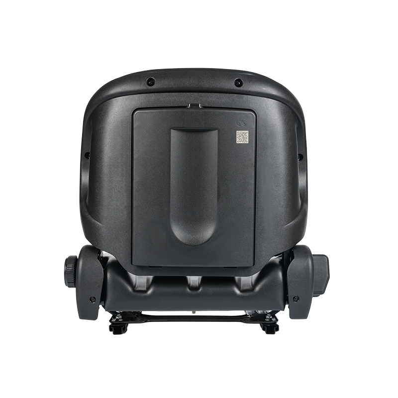 BF2-2 Universal Fit Flatbäddsits för flygplatstraktorer med 60° lutning, infällbart säkerhetsbälte & Doc Box