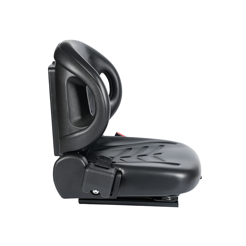 BF2-2 Universal Fit Flatbäddsits för flygplatstraktorer med 60° lutning, infällbart säkerhetsbälte & Doc Box