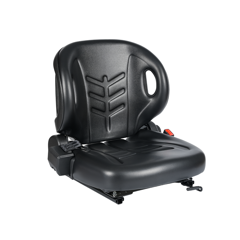 BF2-2 Universal Fit Flatbäddsits för flygplatstraktorer med 60° lutning, infällbart säkerhetsbälte & Doc Box